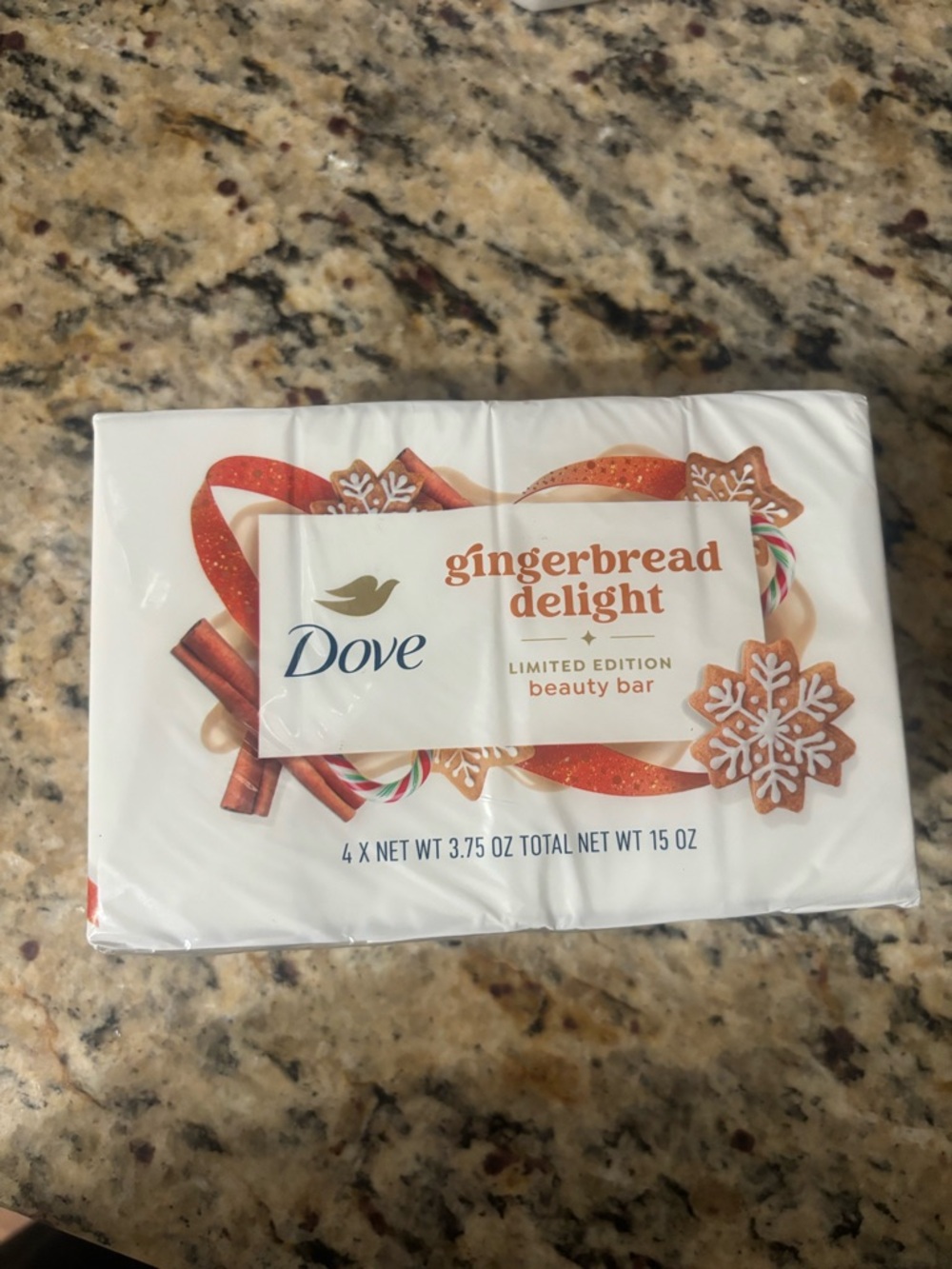 Dove Gingerbread Delight Limited Edition Beauty Bar - White & Brown